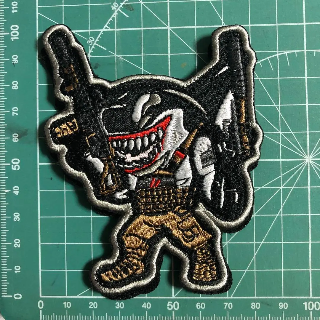 Thumbnail of [Z509] Military Patch Applique Shark Armed Velcro