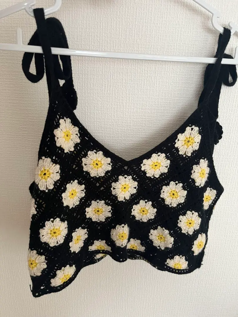 Thumbnail of Floral crochet bustier