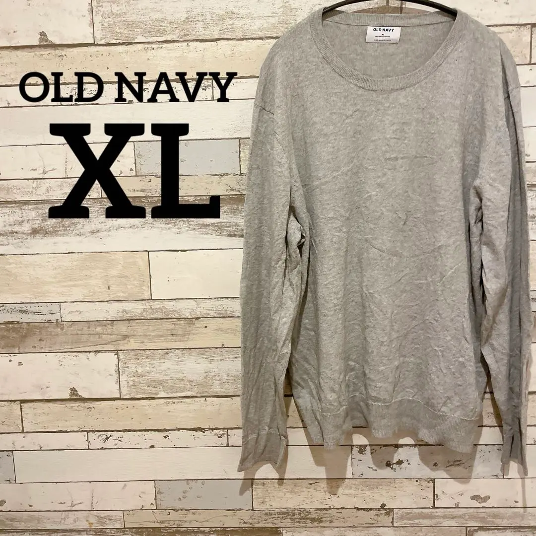 Thumbnail of OLD NAVY 【XL】 Gray Long Sleeve T-shirt Knit Sweater Thin