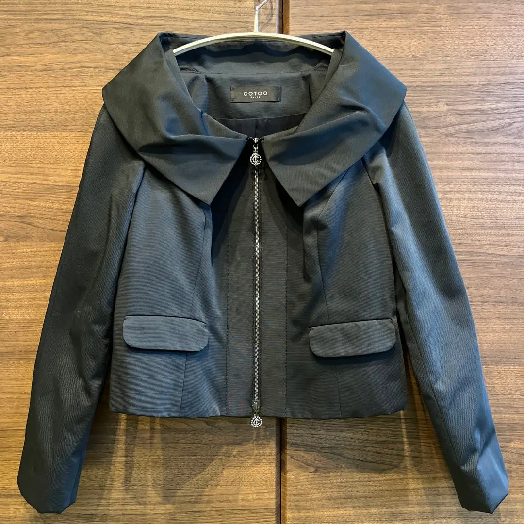 GW特別値下げ！極美品 COTOO 黒 大きな襟 ジャケット 別注 US NEW CARCOAT | Schott(ショット) / アウター レザー