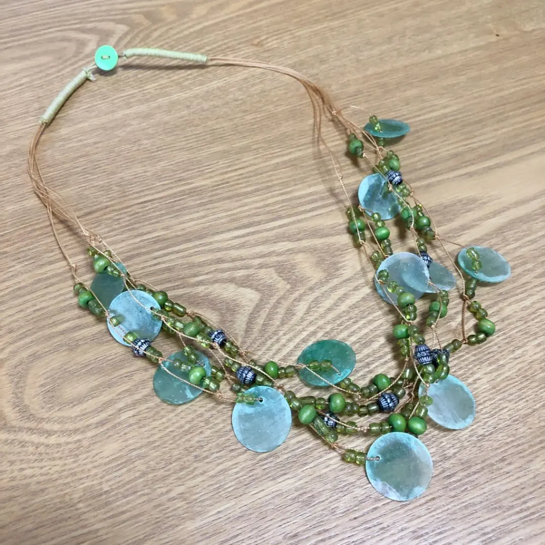 Thumbnail of Necklace, summer, green, refreshing, beads
