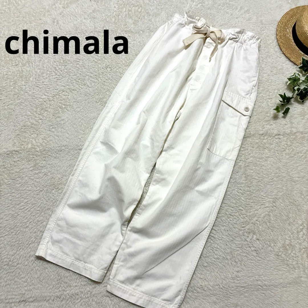 チマラ chimala コットン ヒップパッチ ドローカーゴパンツ M チマラ chimala コットン ヒップパッチ ドローカーゴパンツ M