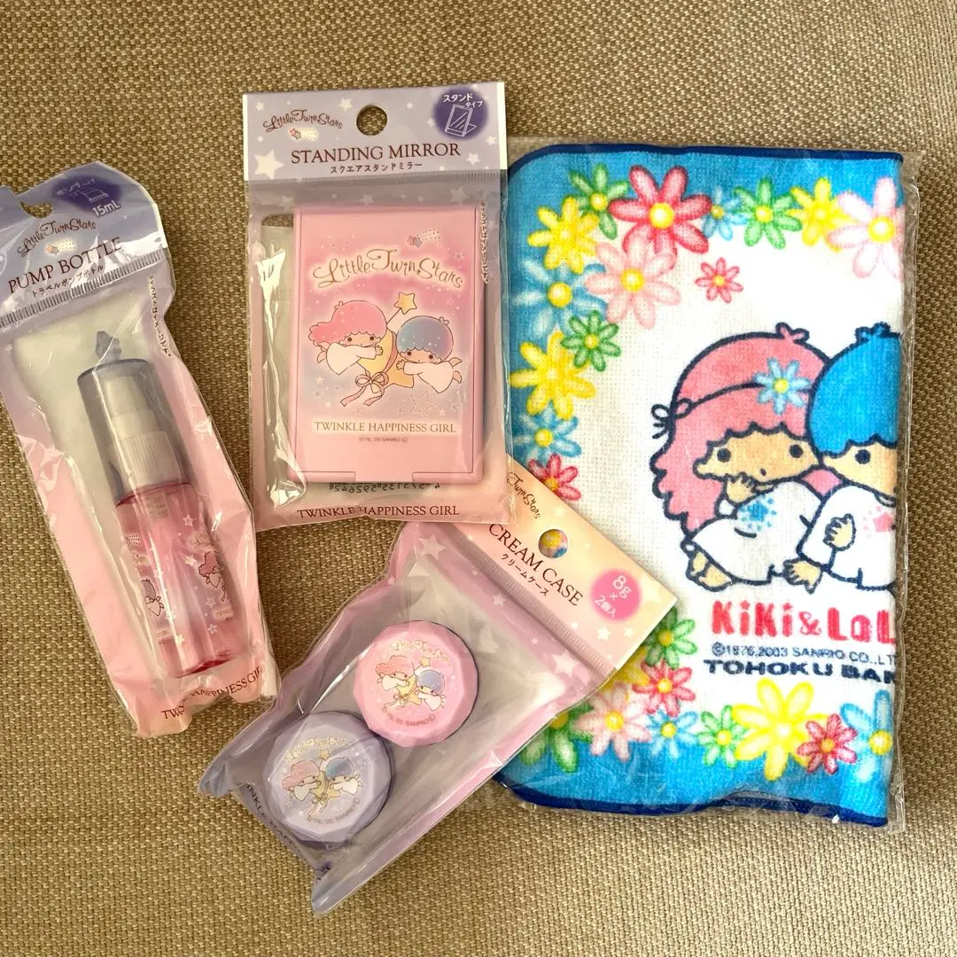サンリオ キキララ まとめ売り ダストボックス クッション ポンプボトル バック サンリオ キキララ まとめ売り ダストボックス クッション