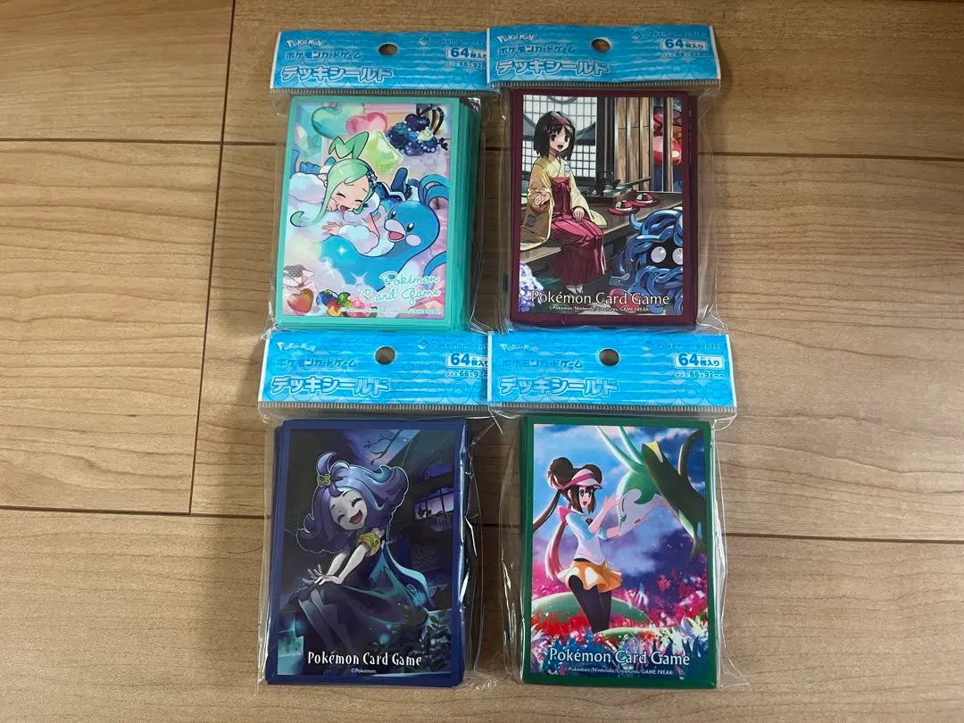 Thumbnail of Pokemon Card Deck Shields - Set of 4, 64 Sleeves Each, Pokemon Center Exclusive Designs