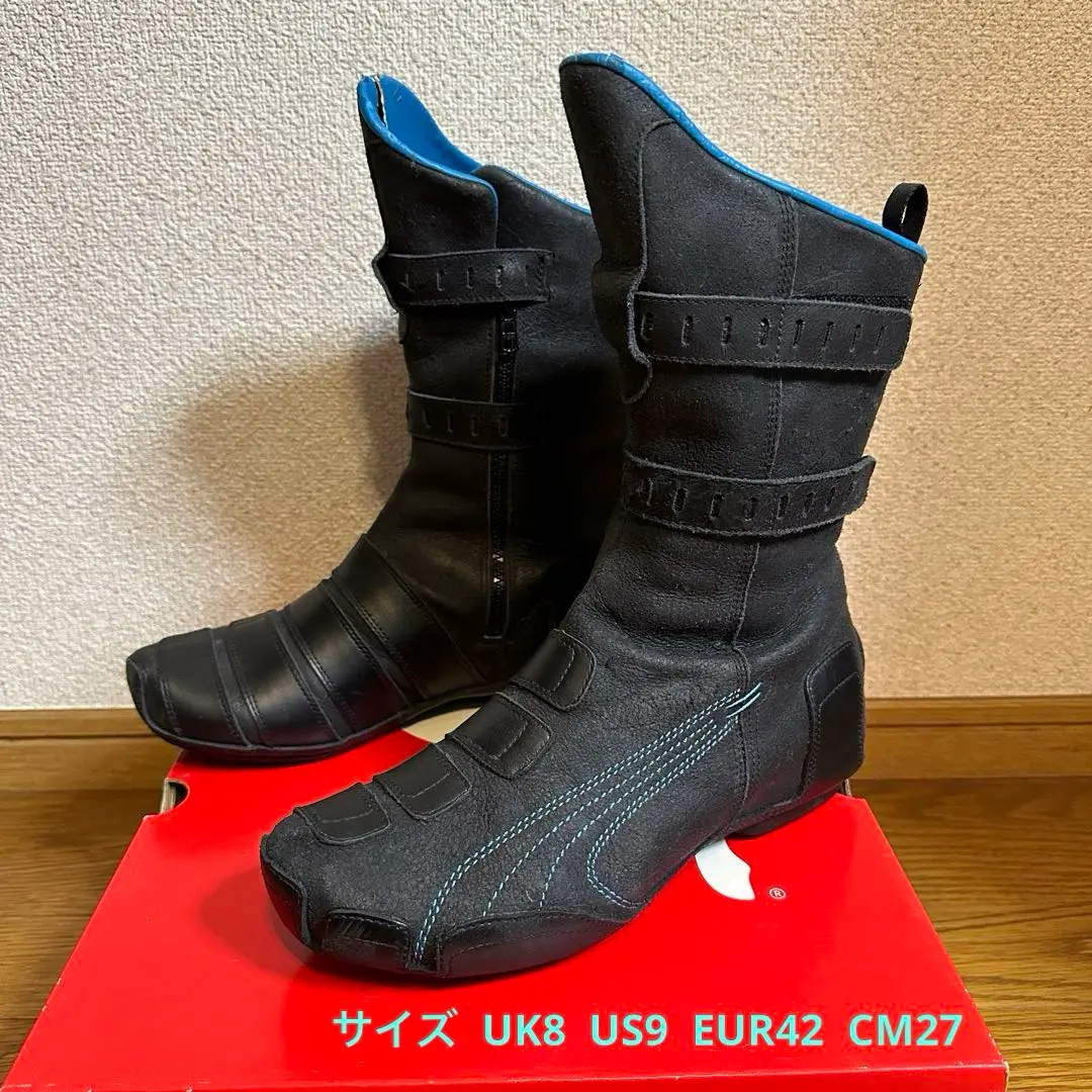 PUMA ライディングブーツ バイクブーツ ブラック×オレンジ 27.0 m21141604875_1.jpg?1746022461