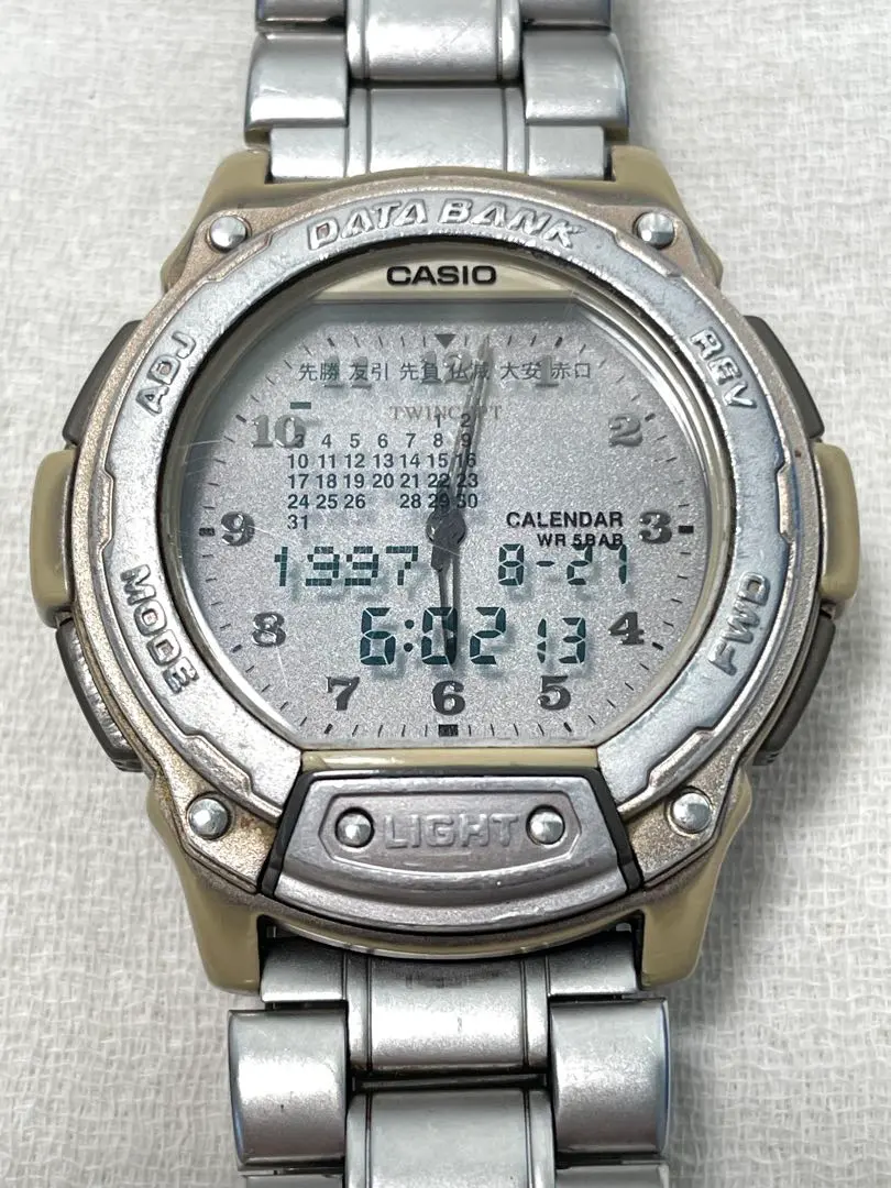 CASIO DATA BANK ABX-64 テレメモ50 レトロ Casio ABX-64 Data Bank Twincept Watch - YouTube