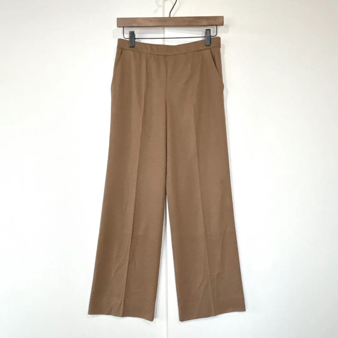 Thumbnail of Missoni Wide Pants Made in Italy Wool Blend Elastic Waist Brown 42