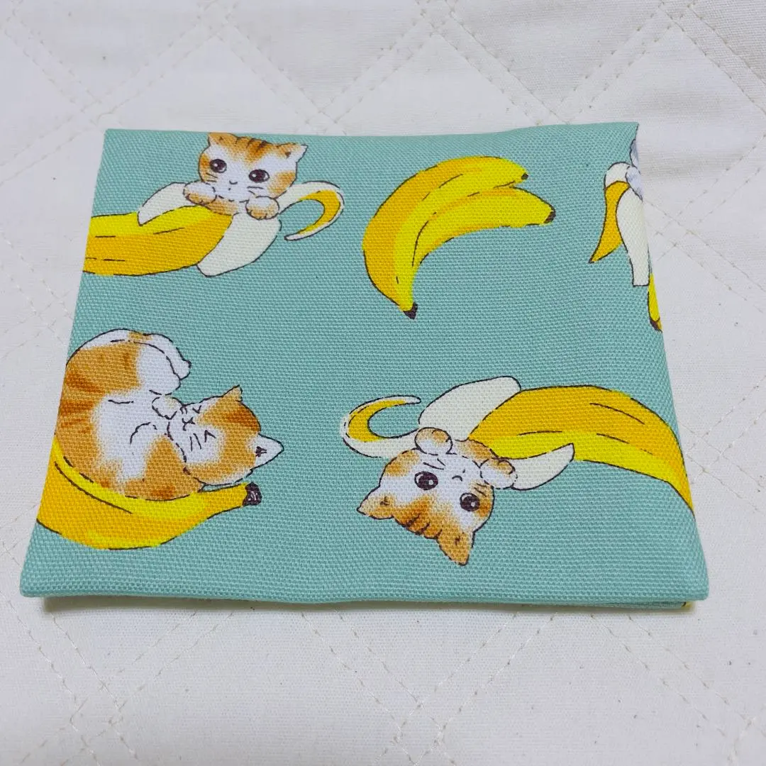Thumbnail of 【Free Shipping】Banana Cat Pattern Sanitary Case / Mask Case