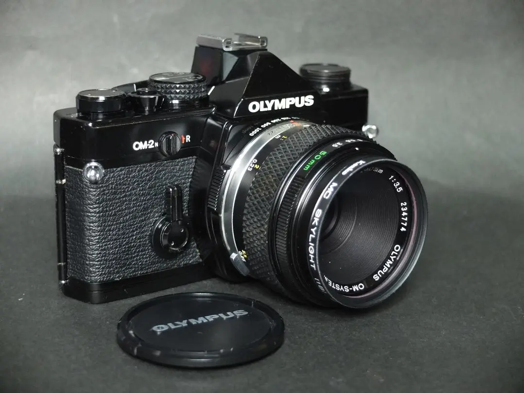 【実写確認済整備品】Olympus OM2n／オートマクロ50mmf3.5付 実写確認済整備品】Olympus OM2n／オートマクロ50mmf3.5付