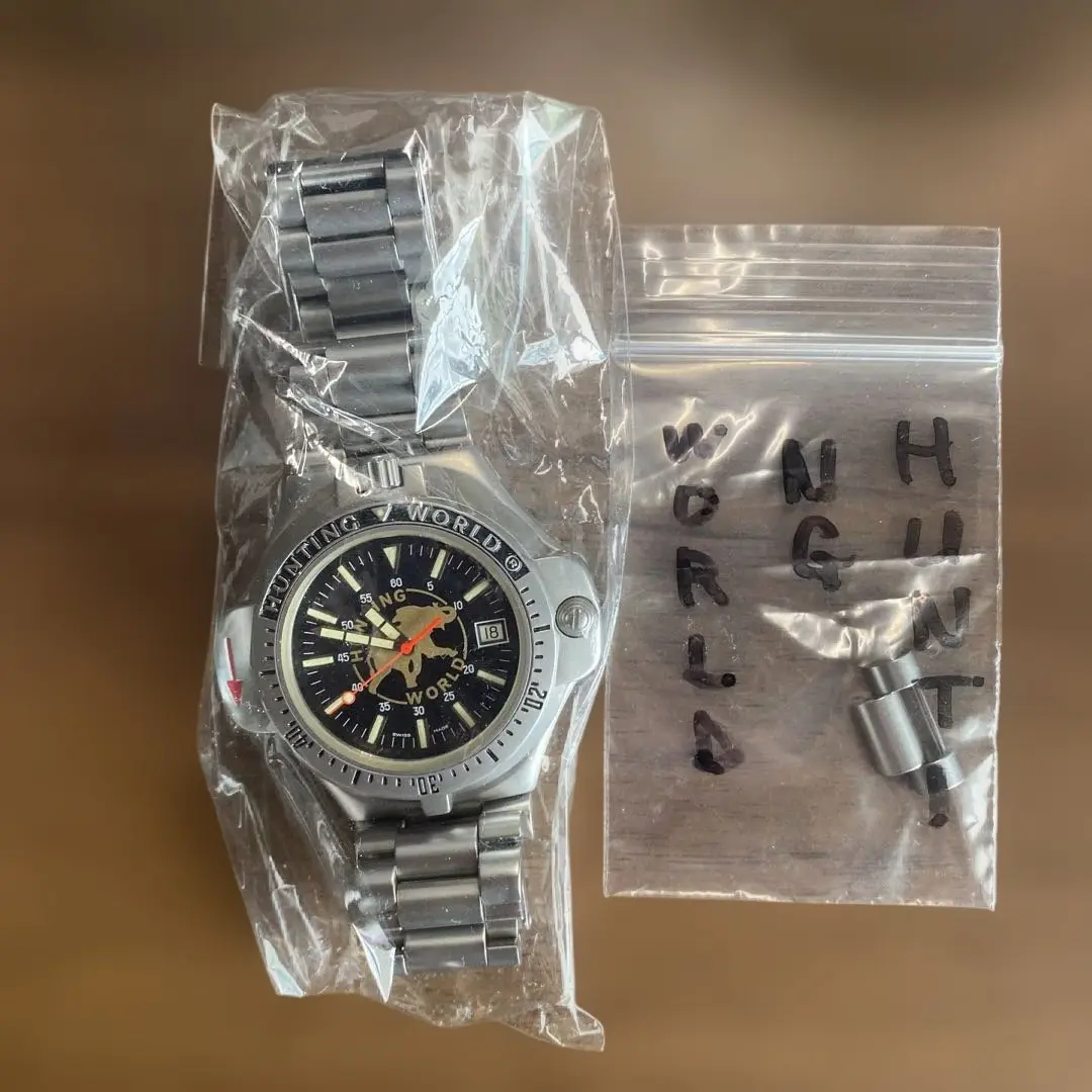 ハンティングワールド メンズ自動巻腕時計 HMW11C 稼動品 ハンティングワールド メンズ自動巻腕時計 18K/HMW11C 稼働