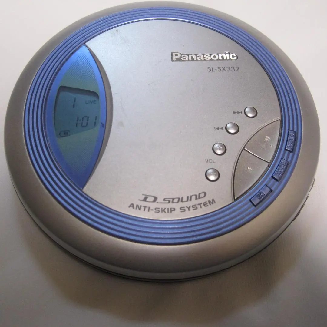 美品 完品 ポータブルCD Panasonic SL-SX332-Aブルー 美品 完品 ポータブルCD Panasonic SL-SX332-Aブルー - メルカリ