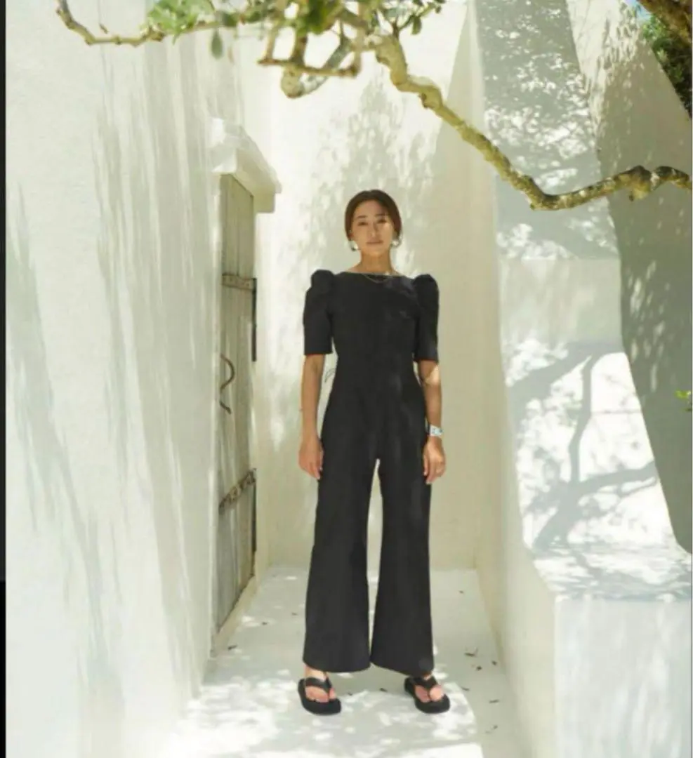WE'RTHY 野沢和香 撥水オールインワン ネイビー 濃紺 M（YOGA