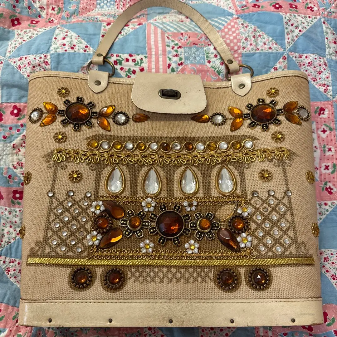 エニッドコリンズec木箱　美品 Enid Collins エニッドコリンズ ボックスバッグ 木箱