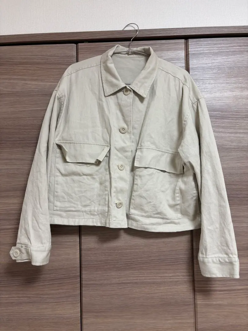 Thumbnail of Ivory button-down jacket