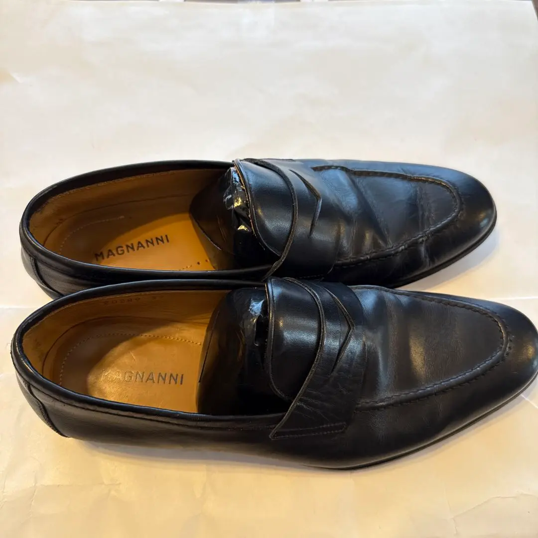 【未使用】MAGNANNI 黒 レザー ローファー 楽天市場】【訳あり・セール価格】MAGNANNI クロコダイルレザー