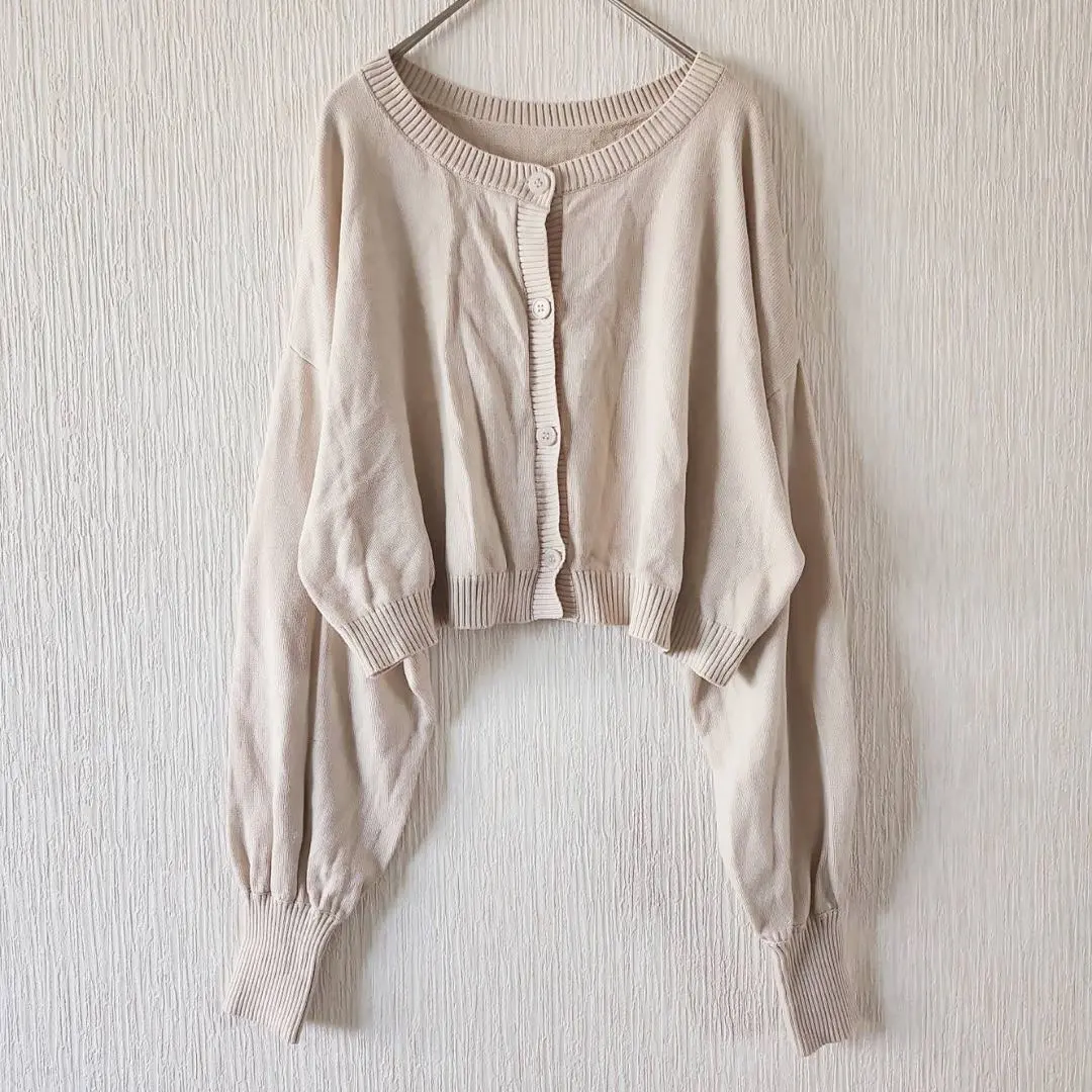 Thumbnail of LOWRYS FARM (F) Short Length Volume Sleeve Knit Cardigan