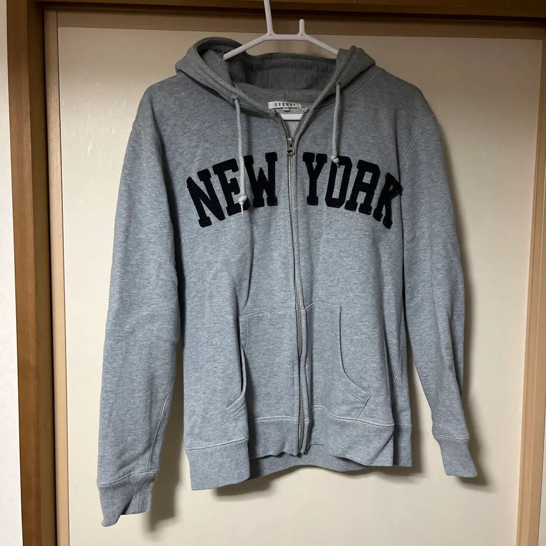 Thumbnail of Gray NEW YORK Logo Hooded Sweatshirt