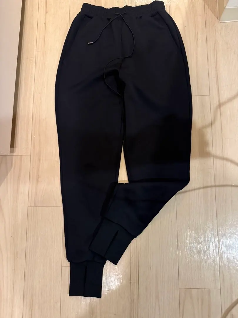Thumbnail of Nano Universe Black Jogger Pants with Center Slit - Excellent Condition