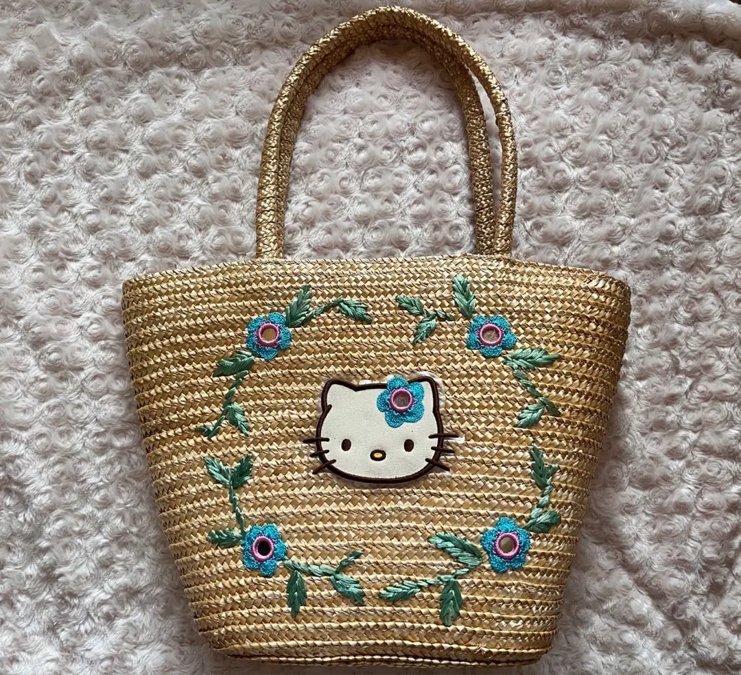超希少‼️新品❗ ハローキティ　ハイビスカス　かごバッグ　トロピカルかご2001 超希少‼️新品❗ ハローキティ ハイビスカス かごバッグ
