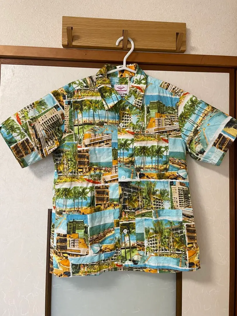 Batten SPORTSWEAR USA製 花柄 シャツ XS相当 ブルー系 Batten SPORTSWEAR USA製 花柄 シャツ XS相当 ブルー系 - メルカリ