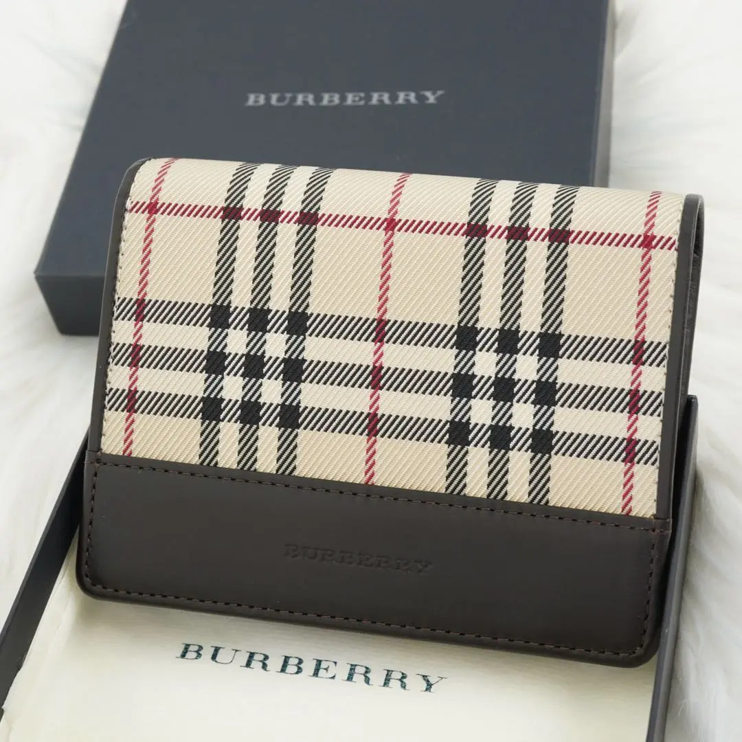 Thumbnail of New, Unused, with Box, BURBERRY LONDON Bi-fold Wallet, Nova Check