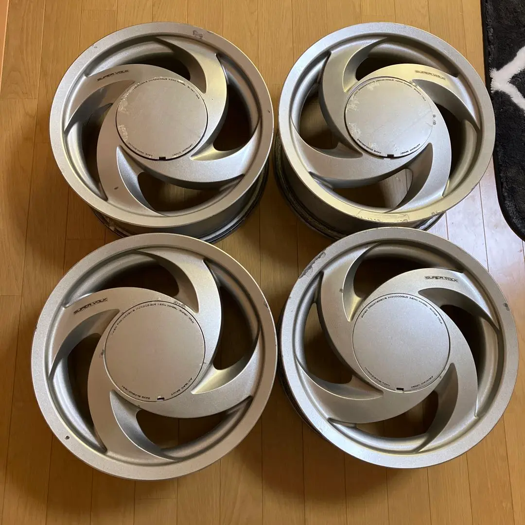 スーパーボルク　１４インチ　PCD１００　６JJ　＋３８　４本セット Yahoo!オークション -「スーパーボルク」(4穴) (14インチ)の落札
