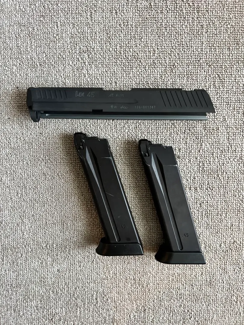 KSC HK45 SYSTEM7 HWスライド+純正アウターバレル+鉄製バレル Zparts スチール アウターバレル（Umarex / KSC USP Match S7