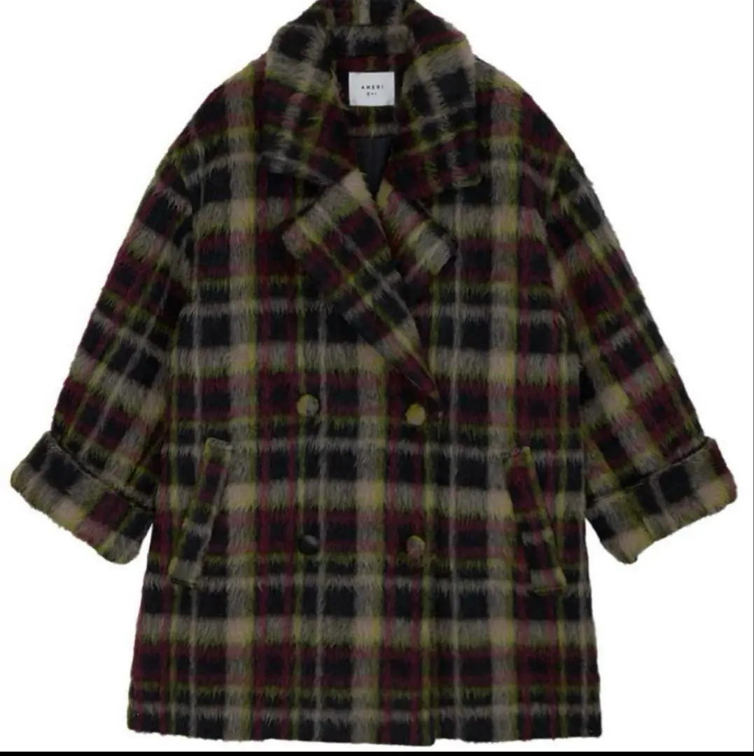 ジャケット・アウター AMERI VINTAGE ADORABLE SHAGGY CHECK COAT Ameri（アメリ）の「ADORABLE SHAGGY CHECK COAT（チェスター