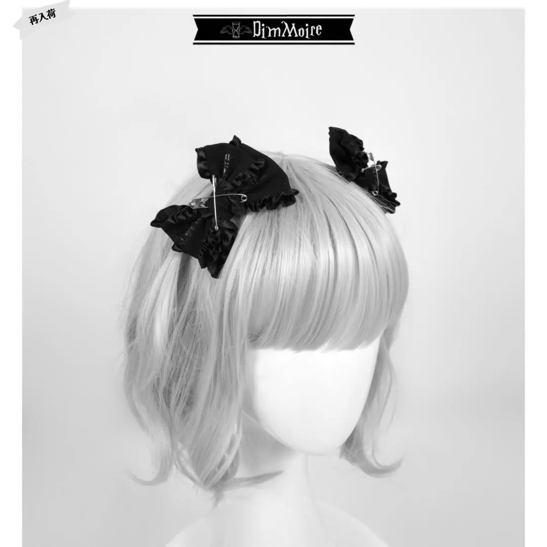 正規品 DimMoire ディムモアール HeartCoreヘアリボン ブラック DimMoire【ディムモアール】ラインストーンHeartCoreミニT/Black