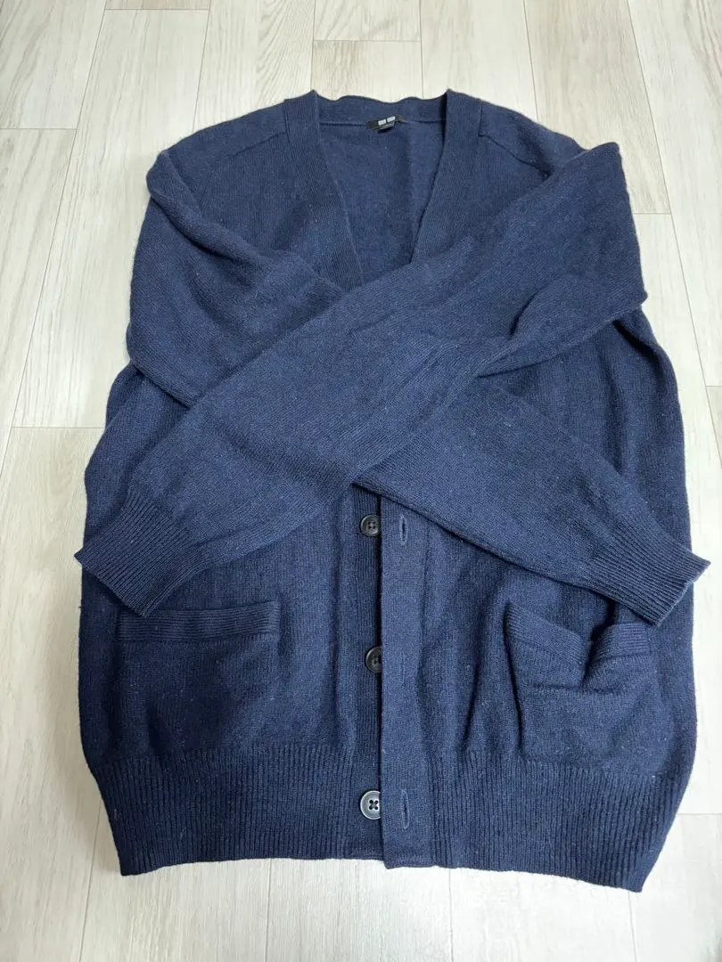 Thumbnail of Uniqlo Navy Cardigan with Front Pockets