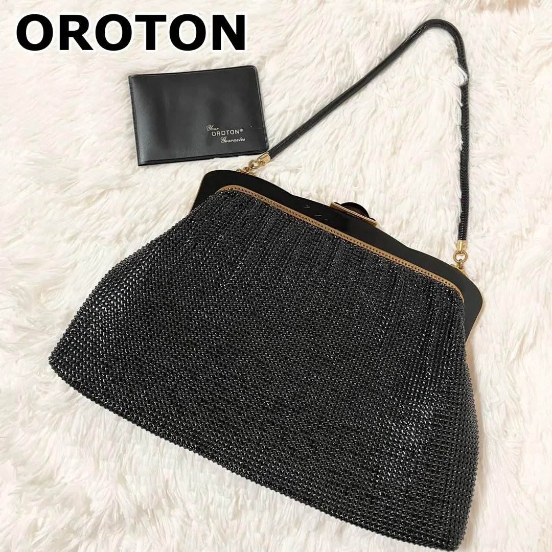 OROTON オロトン クラッチバッグ パーティ ビーズ コンパクト ホワイト ホワイト（白）系 OROTON(オロトン) クラッチバッグ(レディース