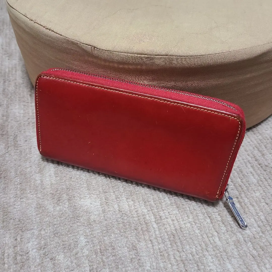 Thumbnail of Whitehouse Cox Round Zip Long Wallet, Red