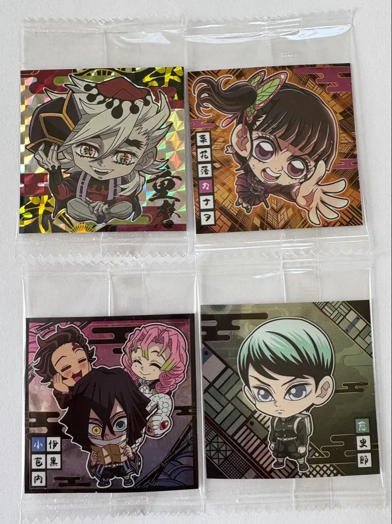 Thumbnail of Demon Slayer Deformed Seal Collection: Doma, Kanao, Tanjiro & Mitsuri & Obanai, Yushiro - Set of 4