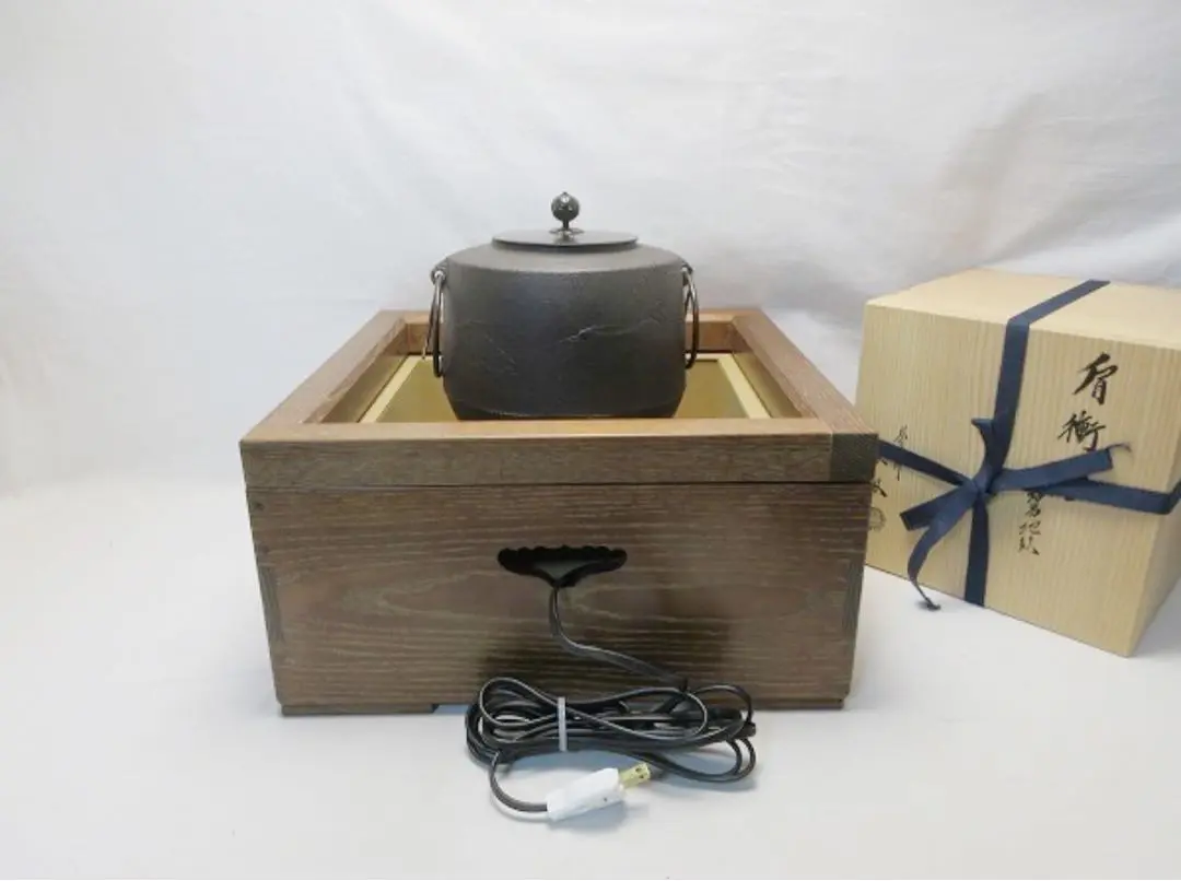 楽天市場】【中古】【茶道具】釜師橋本辰敏造 山水地紋真形釜