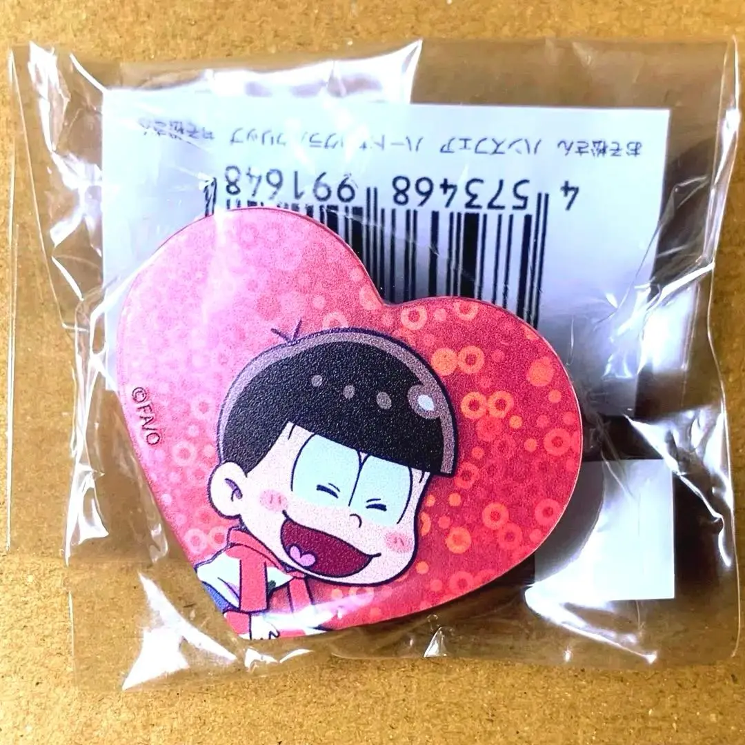 Thumbnail of Osomatsu-san Tokyu Hands Fair Collaboration Heart Hologram Clip Badge Osomatsu