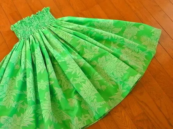 特價★74cm★黃綠色★雷夫亞★扶桑花★草裙舞裙★（No.57）★ 的縮圖