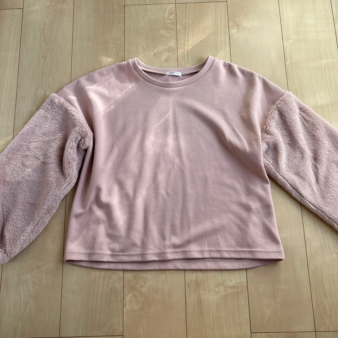 Thumbnail of Sweatshirt, fluffy, boa trainer, pink