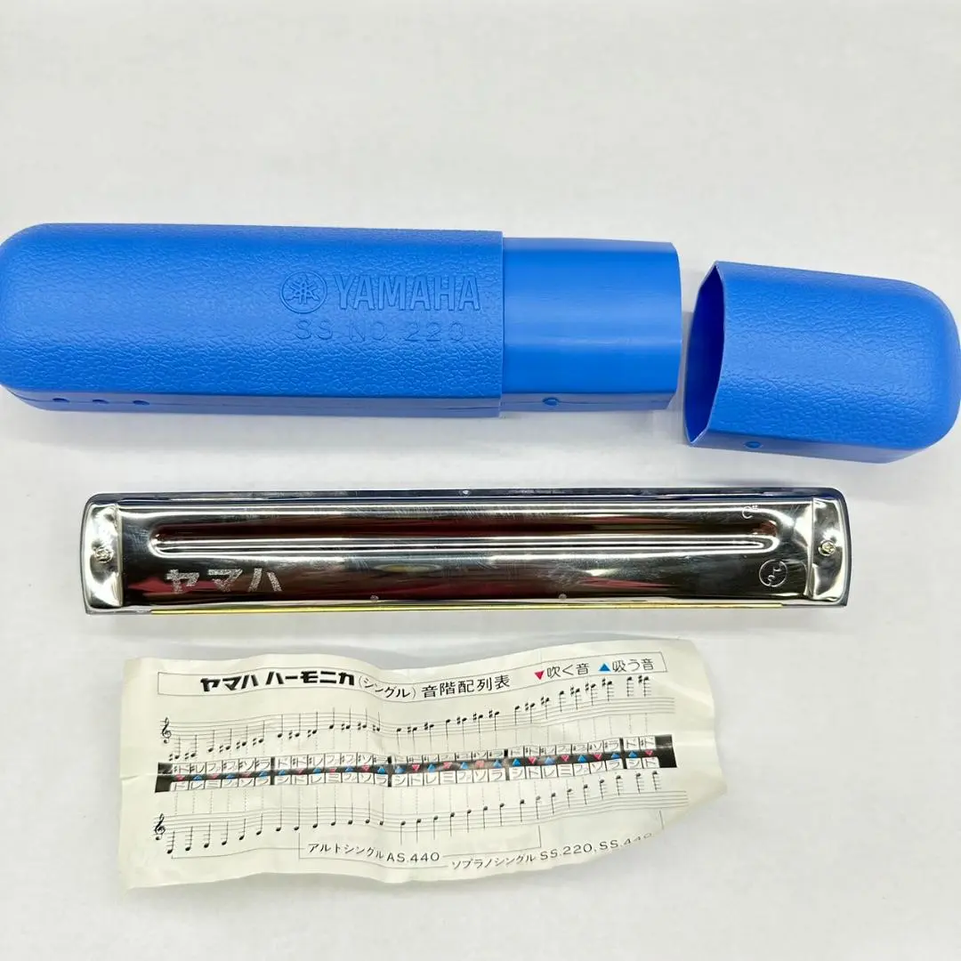 ヤマハハーモニカ SS-220 22穴 Cスケール ケース付き 新品未使用 YAMAHA Harmonica 22 Holes SS-220 C scale w/ Blue Case