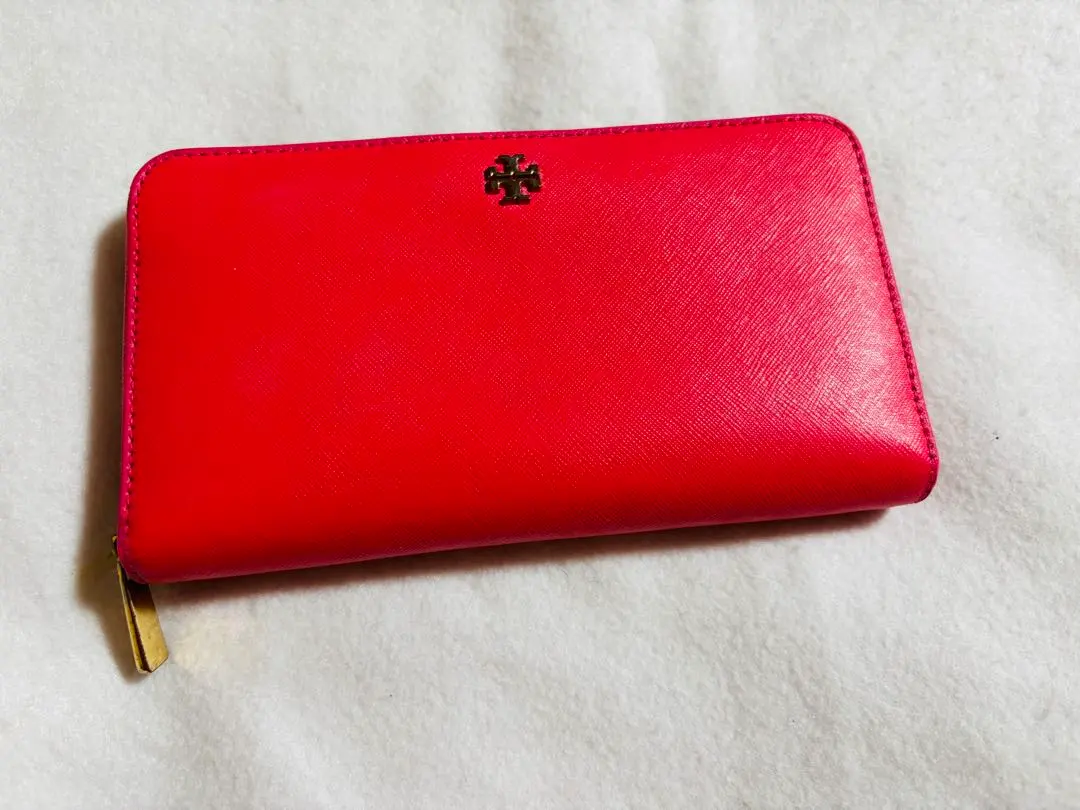 托里·伯奇 (Tory Burch) 錢包 長款錢包 粉色 拉鍊 標誌 的縮圖