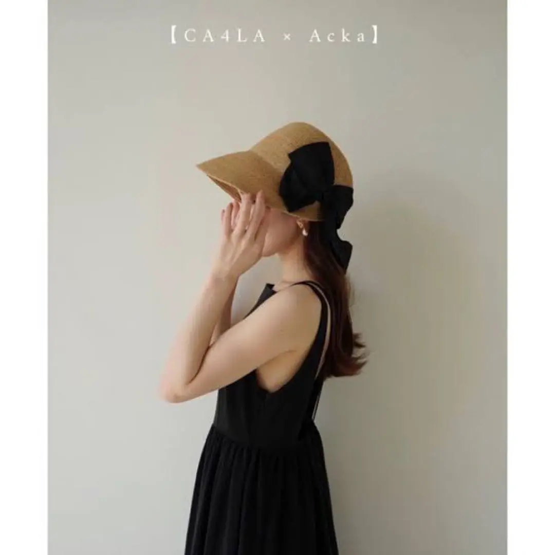【 Acka×CA4LA 】scarf straw hat 麦わら帽子 CA4LA × Acka】scarf straw hat