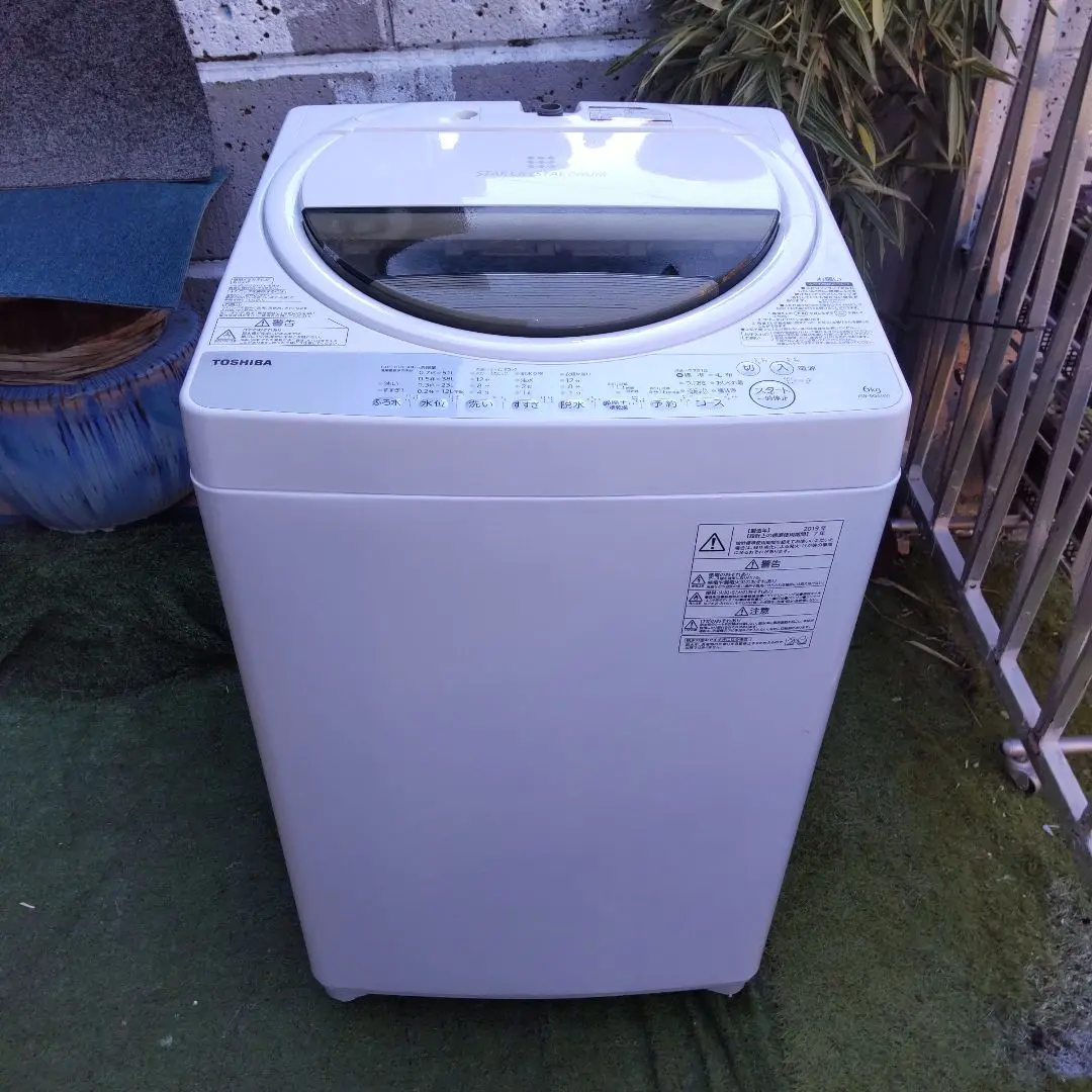 東芝　電気洗濯機AW-6G6  2019年式　TOSHIBA 6kg たさん専用】洗濯機☆東芝☆2019年☆6.0kg☆AW-6G6