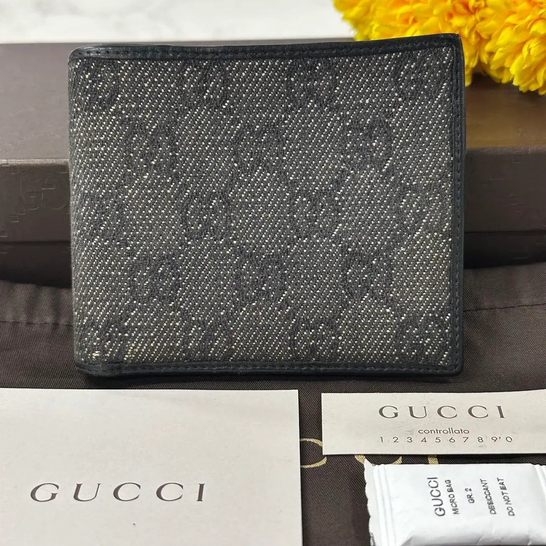 Thumbnail of Like New! Gucci GUCCI Wallet Bi-fold Wallet Shima Leather