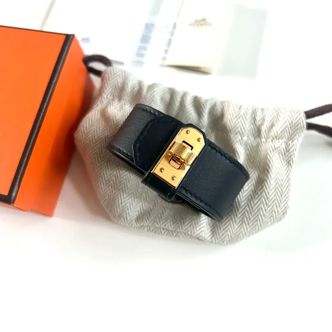 エルメス♡ケリーツイスト♡ゴールド♡シルバー金具 HERMES_Kelly Twist bracelet ケリーツイスト ブレスレット_速達