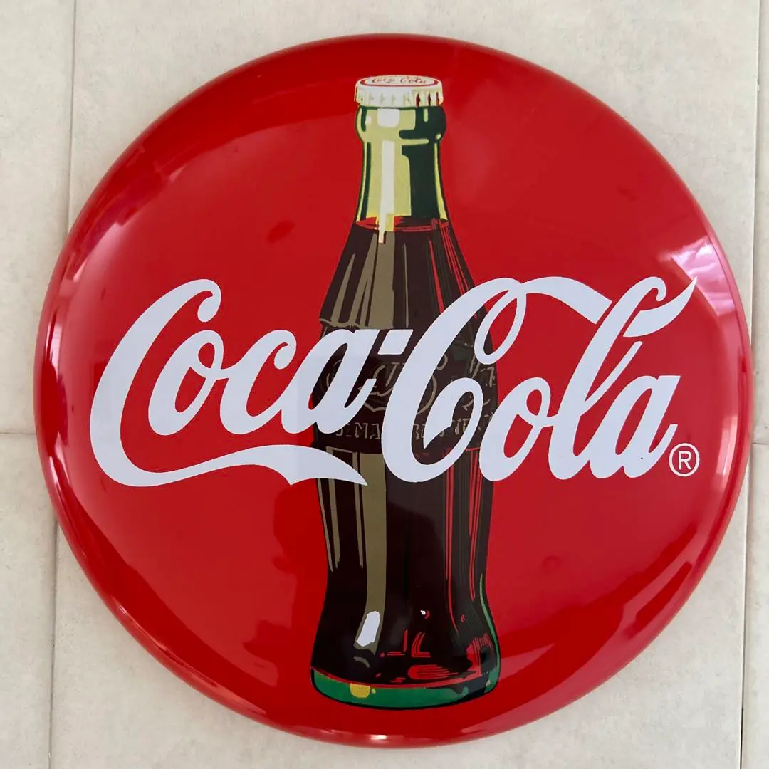 コカコーラ　Coca-Cola　丸型看板　レトロビンテージ　1994年 Yahoo!オークション - 昭和レトロ コカコーラ コカ・コーラ 丸型