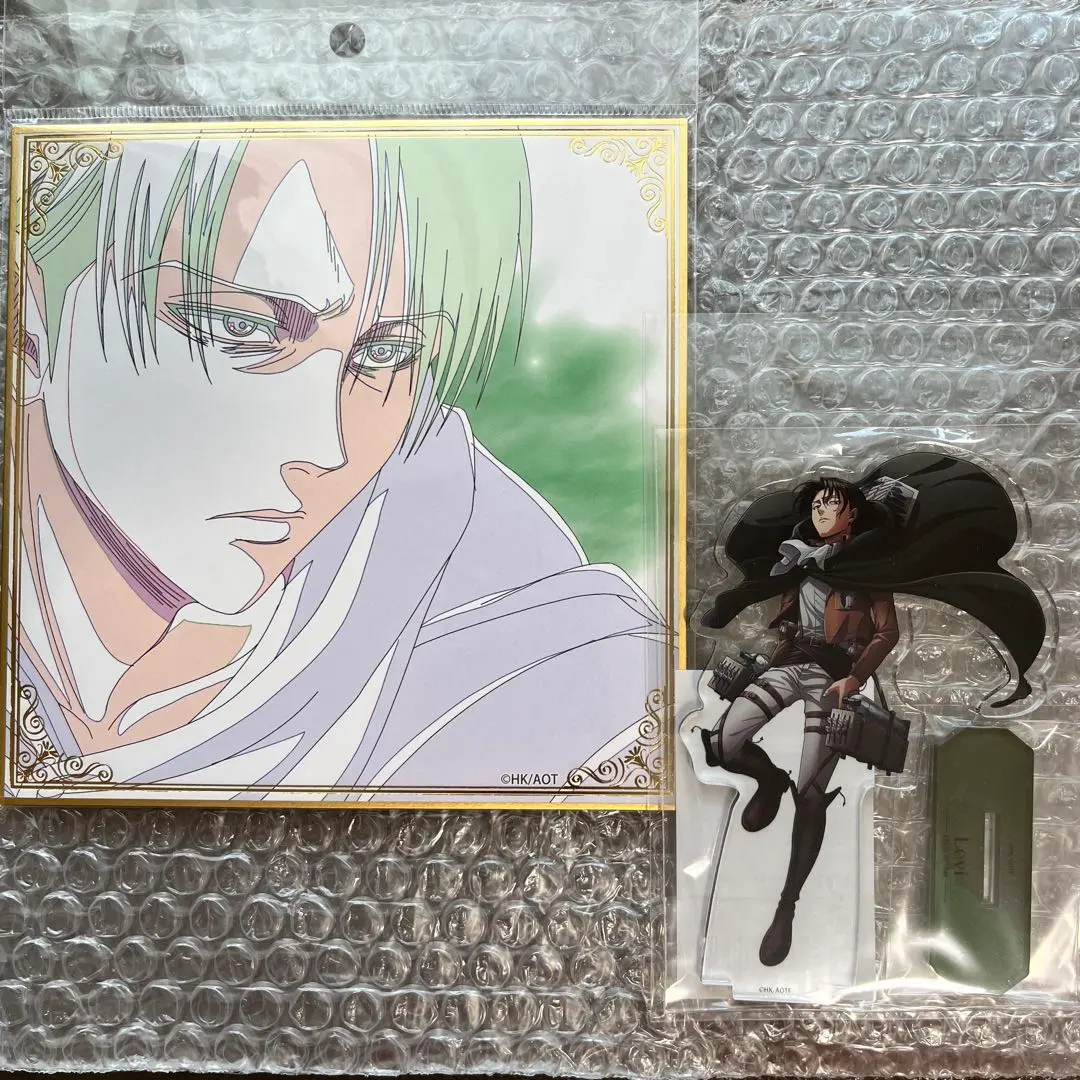 Thumbnail of Attack on Titan WIT Studio IG Levi Acrylic Stand Original Illustration Shikishi Set