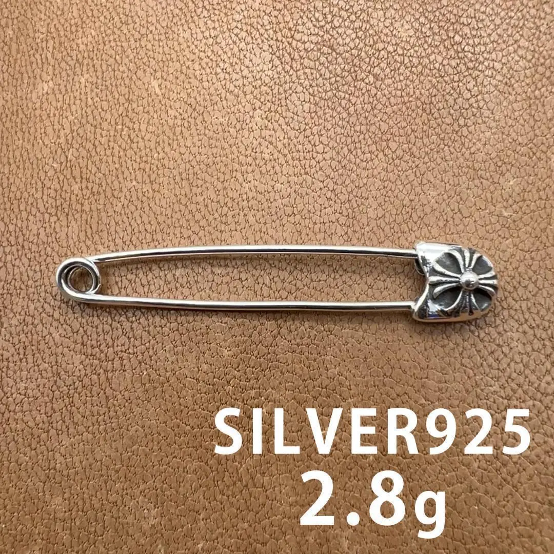 クロムハーツ　セーフティピン　　週末価格早い者勝ち！ CHROME HEARTS クロムハーツ 22k セーフティピン ロールチェーン