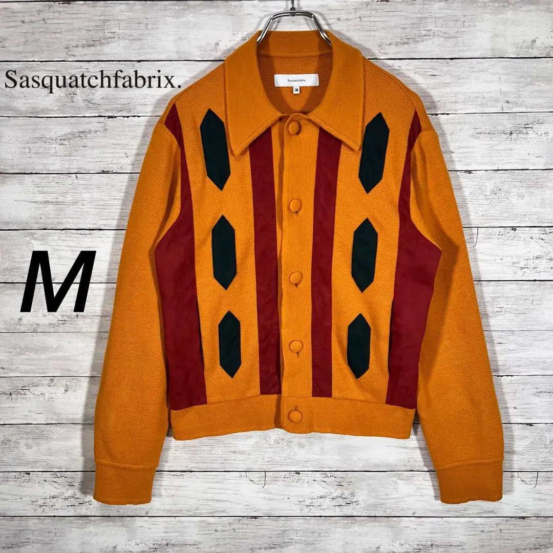 Sasquatchfabrix スエードスナップボタンカーディガン Sasquatchfabrix スエードスナップボタンカーディガン