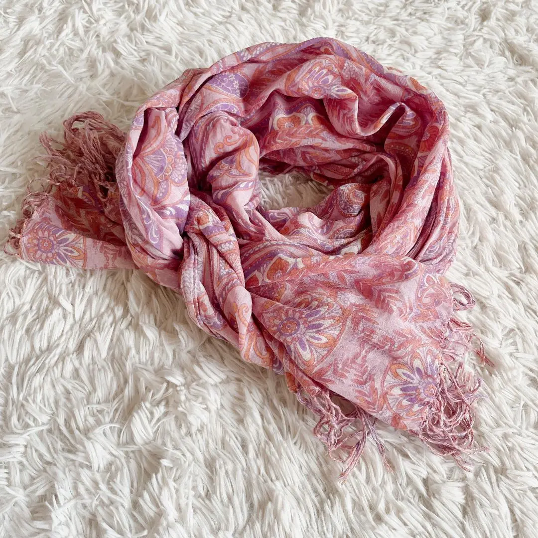 ヌキテパ     大判刺繍ストール     美品 58965-22.jpg