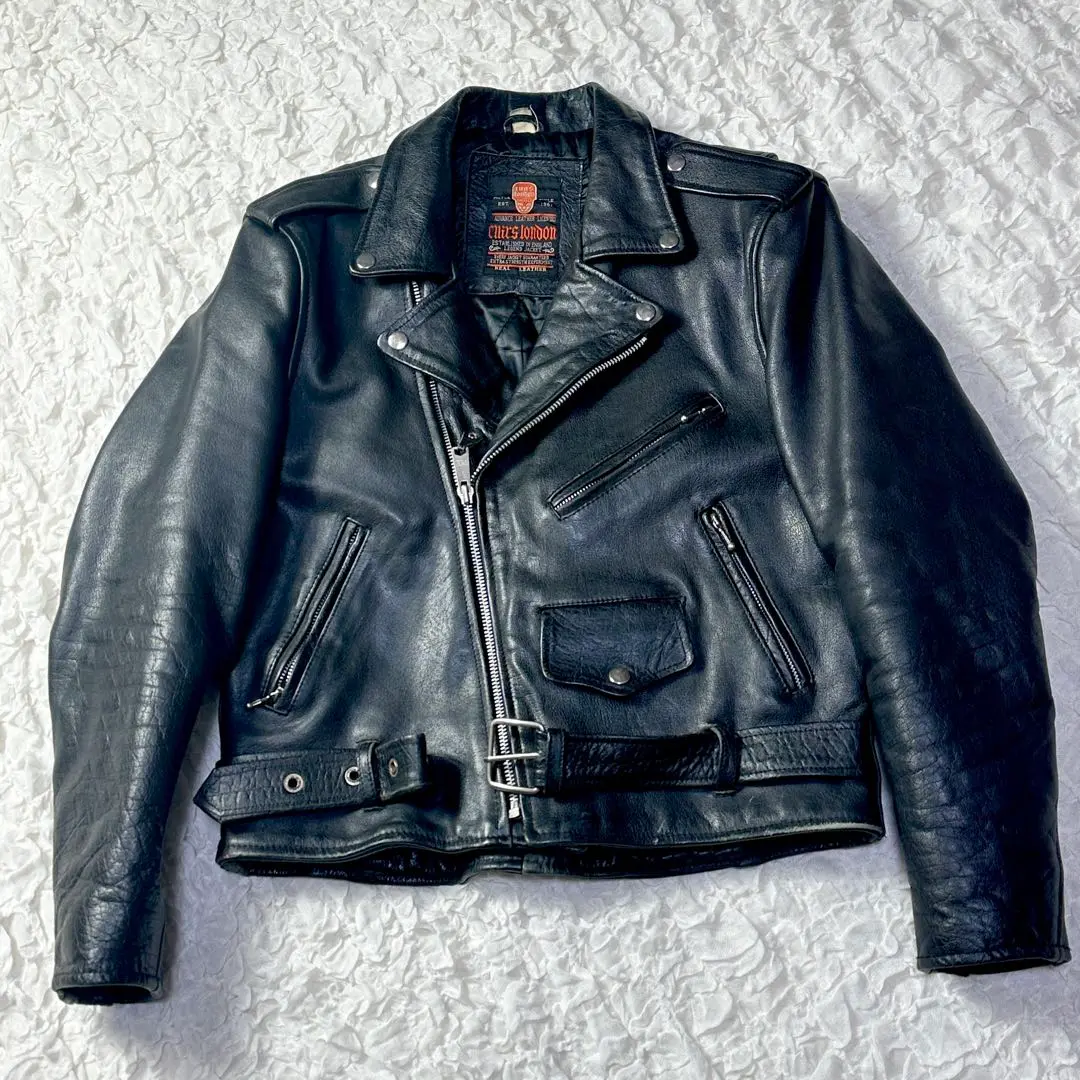 Cuirs London ダブルライダースジャケット(Lサイズ)