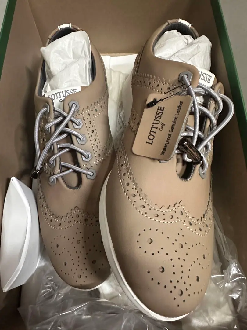 未使用 LOTTUSSE GOLF ロトゥセ ゴルフ スパイク シューズ 40 LOTTUSSE GOLF ロトゥセ ゴルフ T2105 スパイクレスシューズ